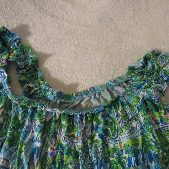 Lilly Pulitzer Green/Blue Pajamas  Medium - Picture 5 of 10